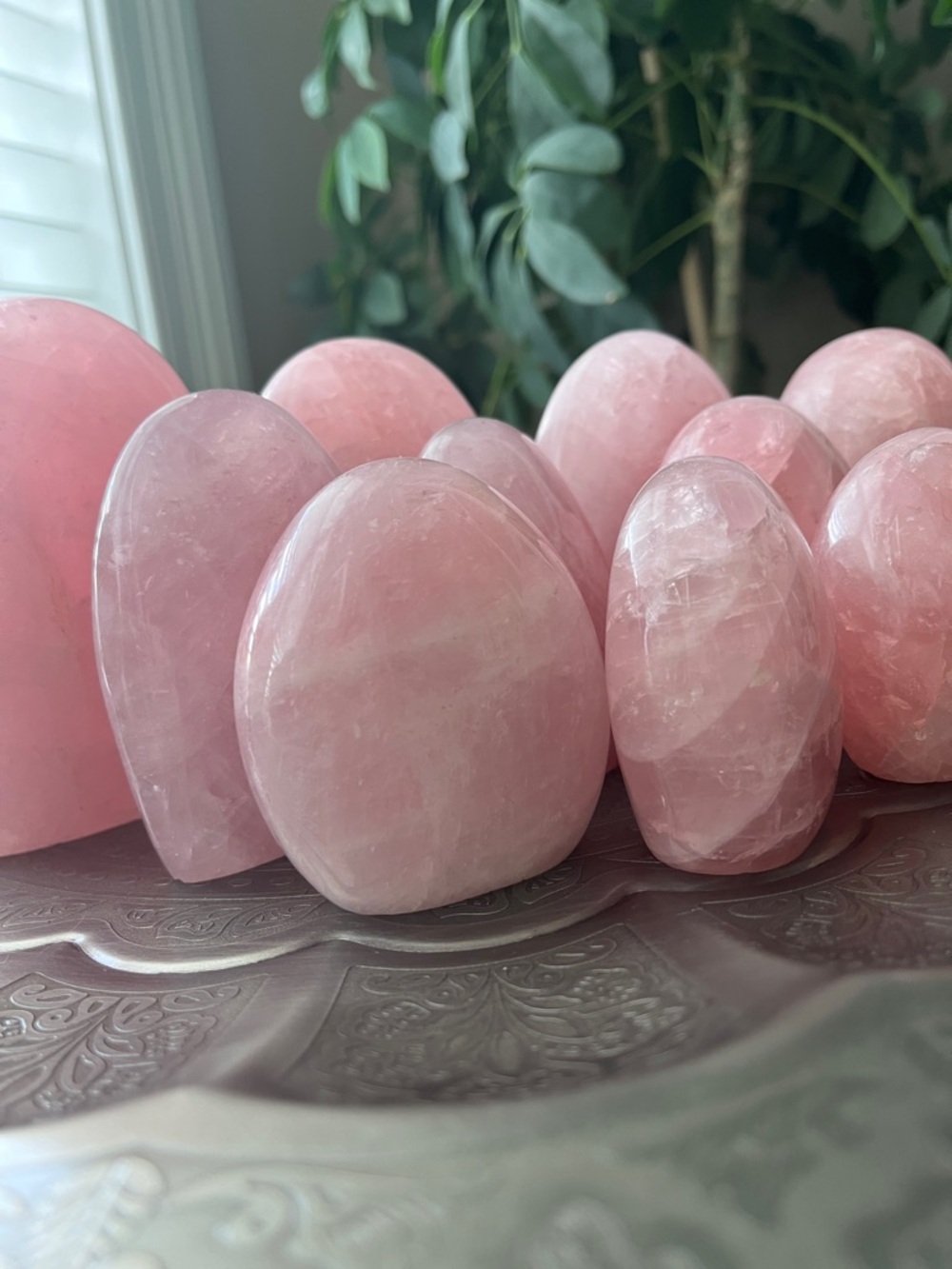 Rose Quartz Polished Free form Assorted Sizes - Picture 7 of 9